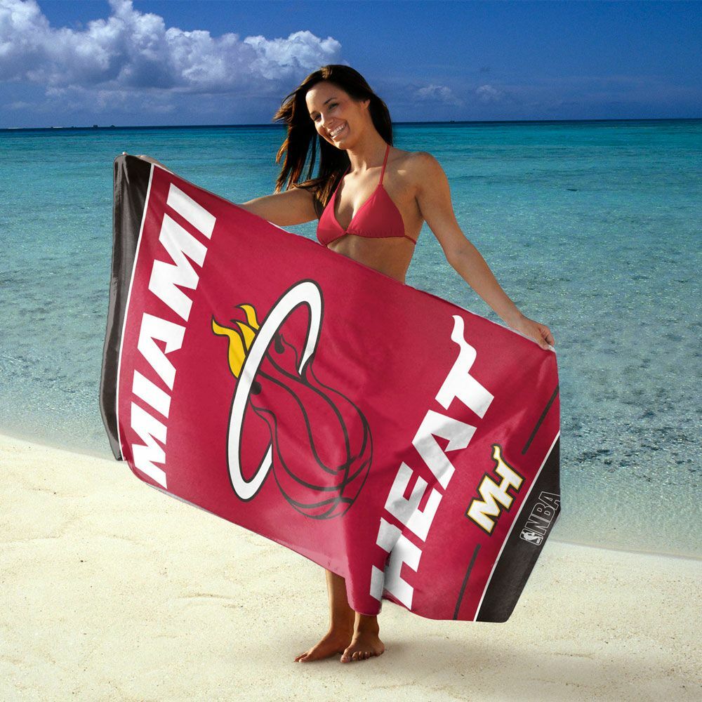 WinCraft 邁阿密熱火隊 30 X 60 英吋 海灘大毛巾