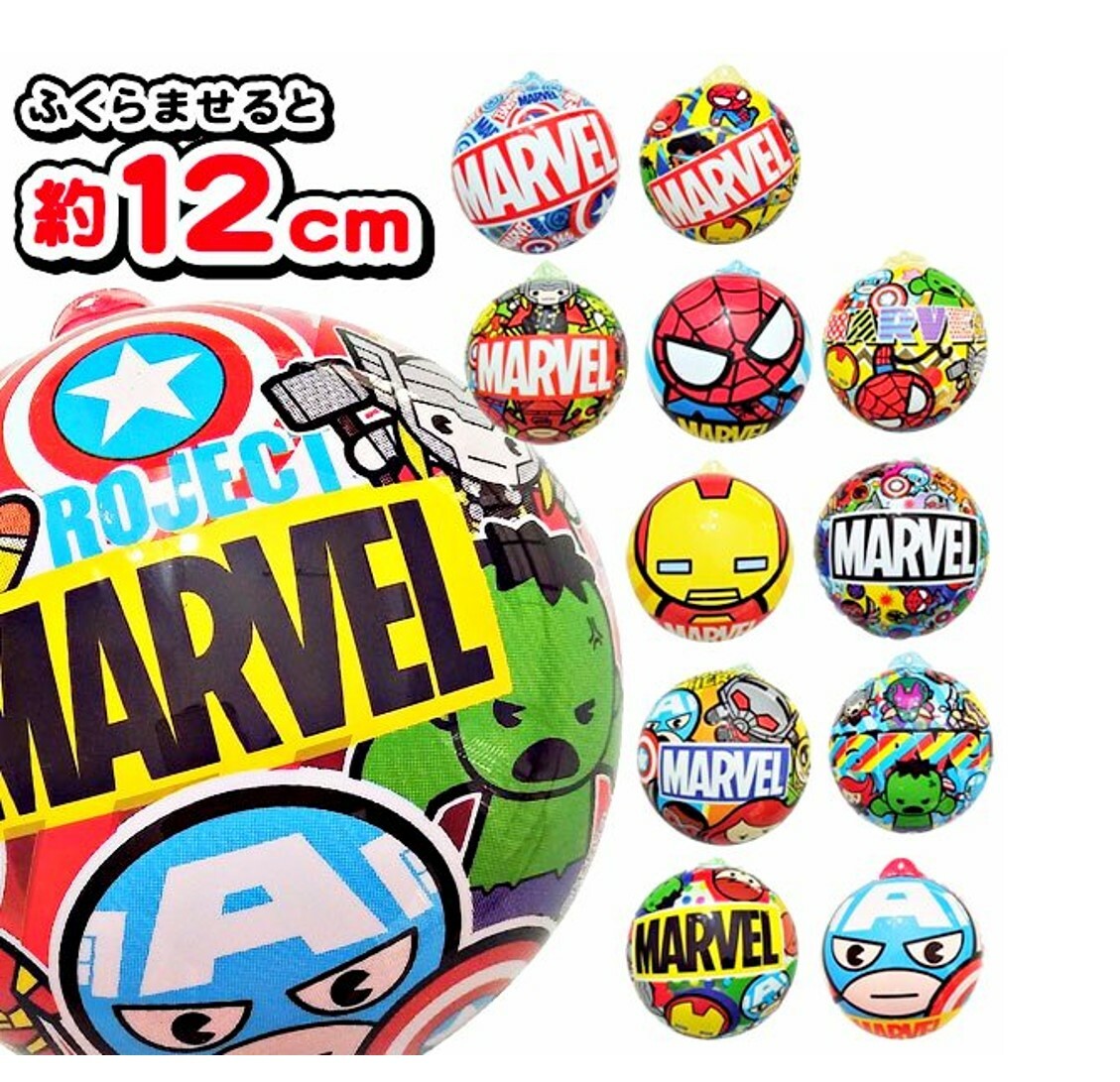 MARVEL - 吹氣球 掛飾玩具(配橡膠繩)隨機款式x2