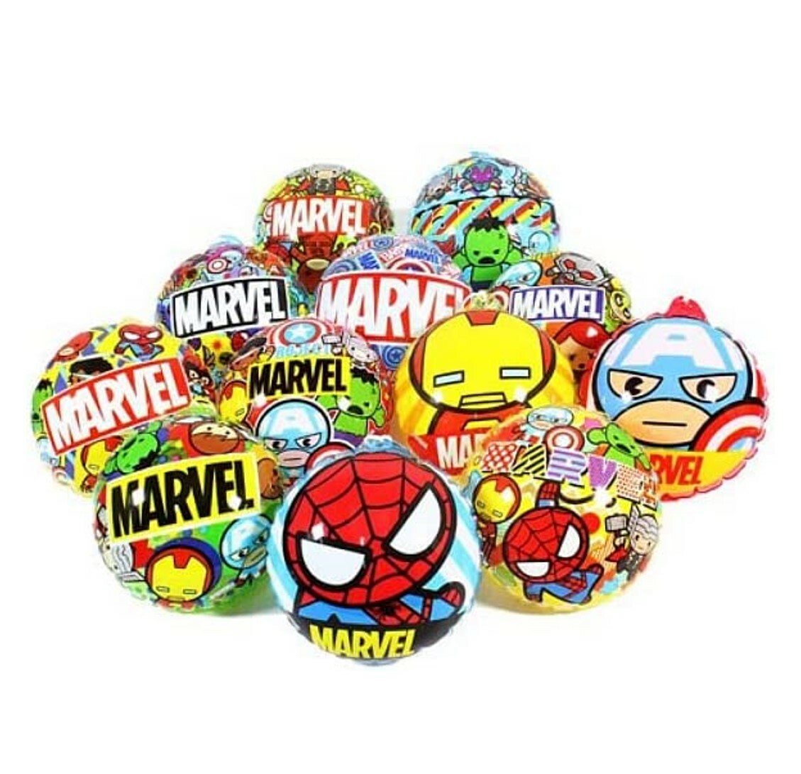 MARVEL - 吹氣球 掛飾玩具(配橡膠繩)隨機款式x2