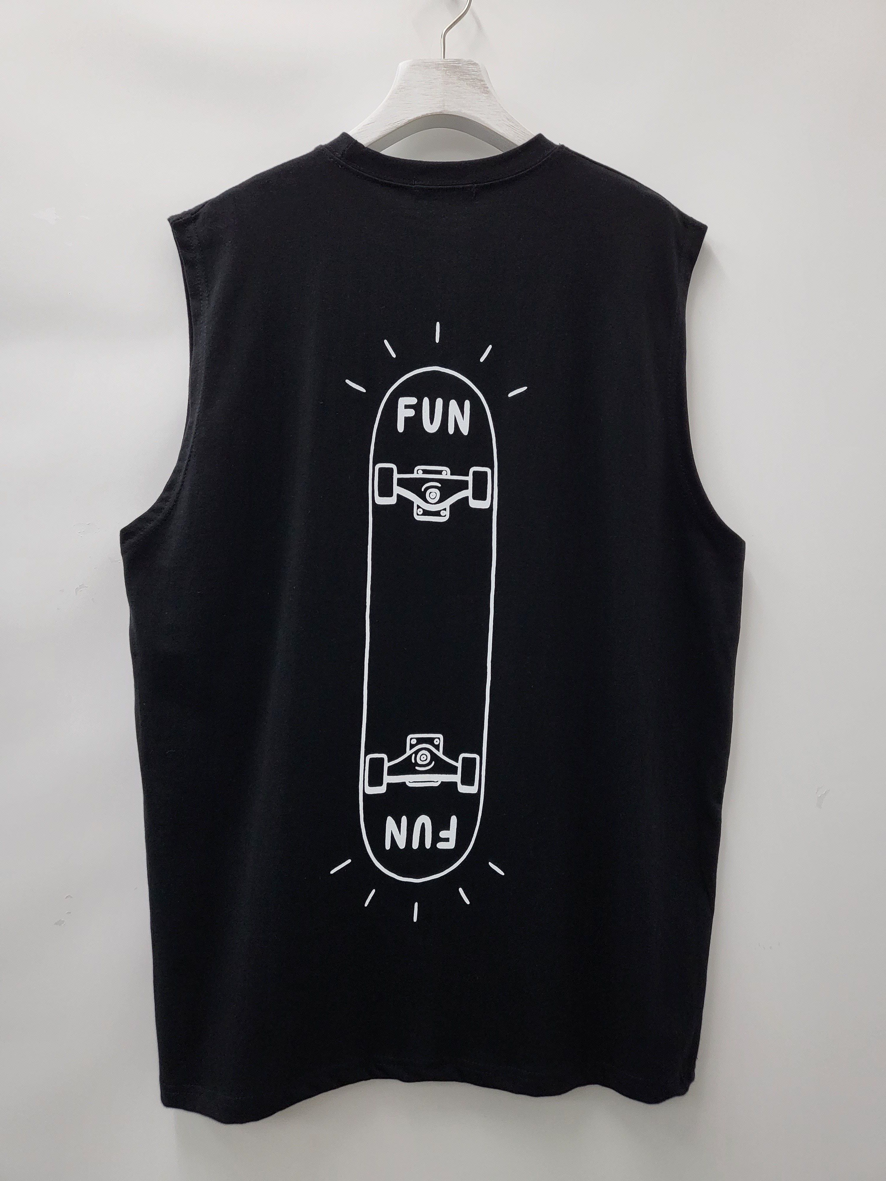 滑板圖案背心 V976