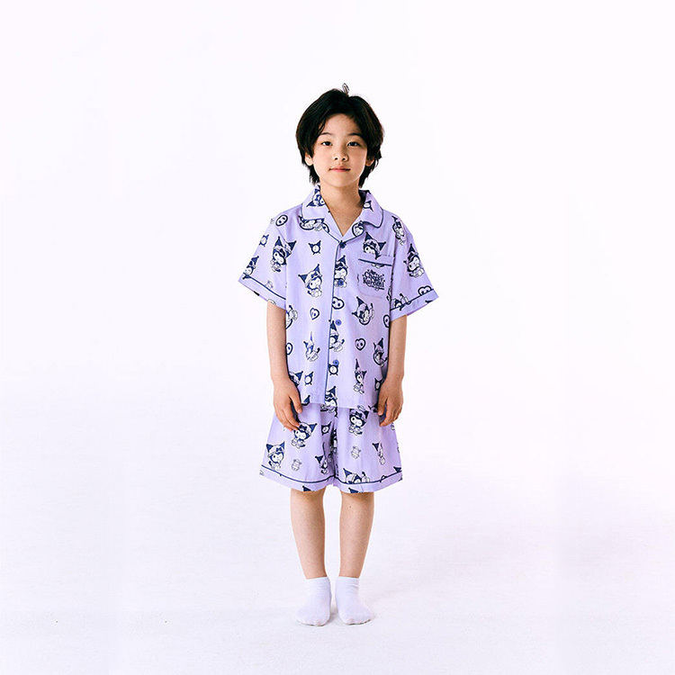 SPAO｜兒童［三麗歐］Kuromi 短袖家居服套裝 淺紫色