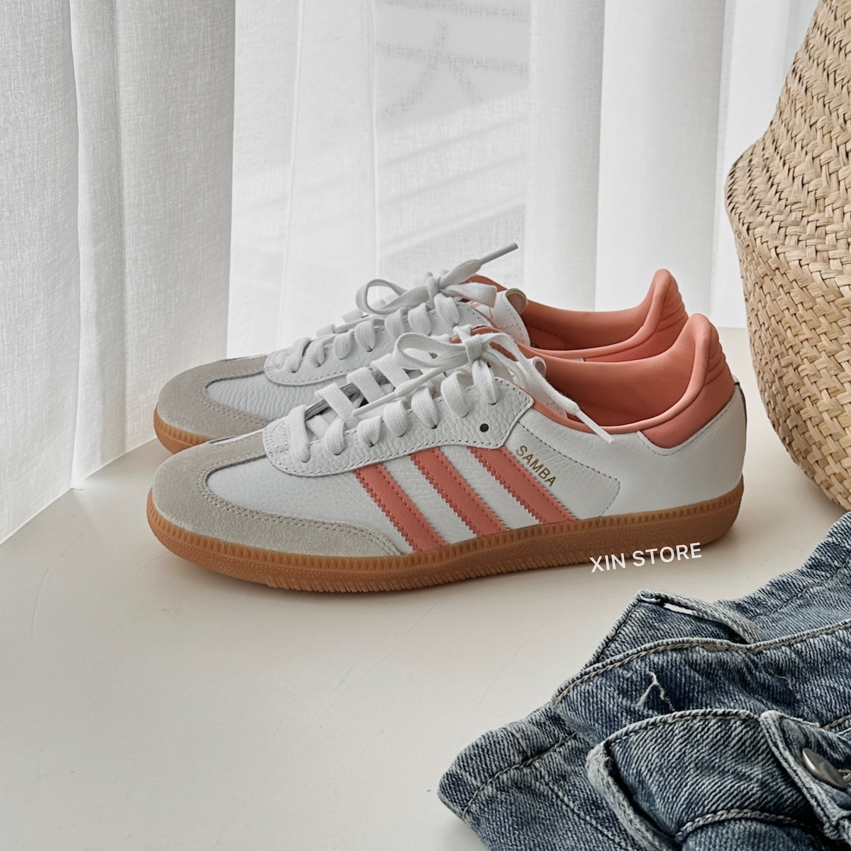 Adidas Originals Samba OG 低筒 復古 經典 板鞋 草莓焦糖