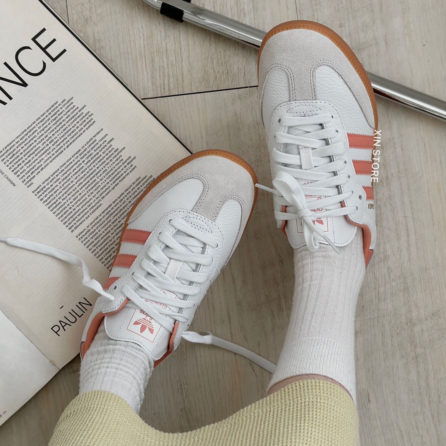 Adidas Originals Samba OG 低筒 復古 經典 板鞋 草莓焦糖