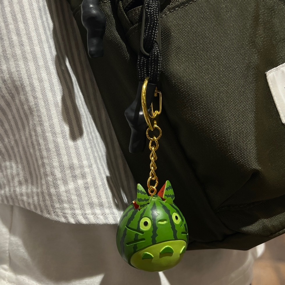 #現貨供應 吉卜力 宮崎駿 夏天西瓜龍貓鑰匙圈