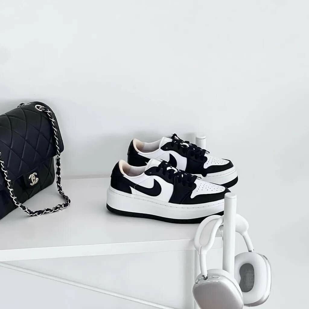 Nike Air Jordan 1 Elevate Low "Panda" 黑白 厚底熊貓 低筒