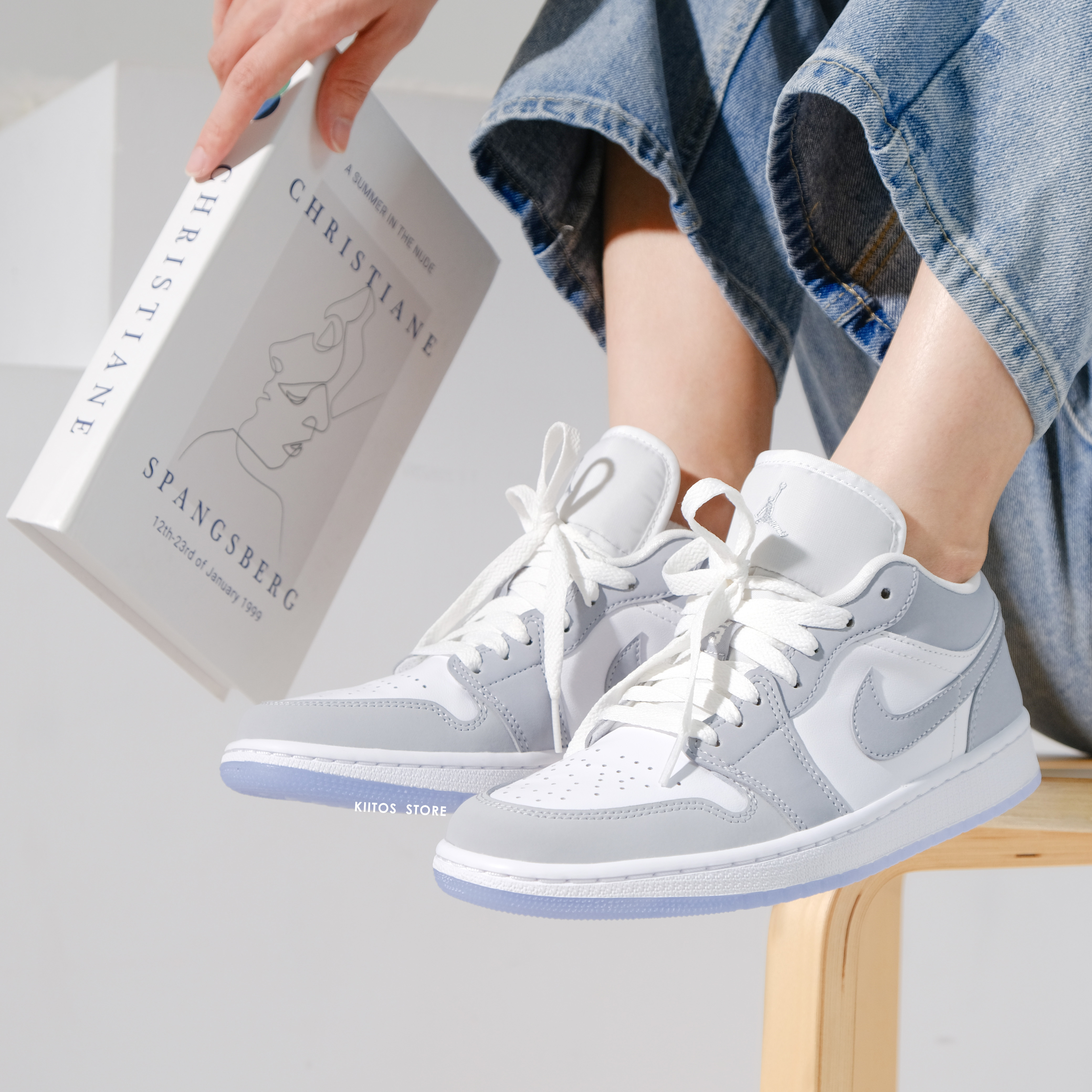 【現貨出清】 Nike Air Jordan 1 Low  灰色 小迪奧 DC0774-105