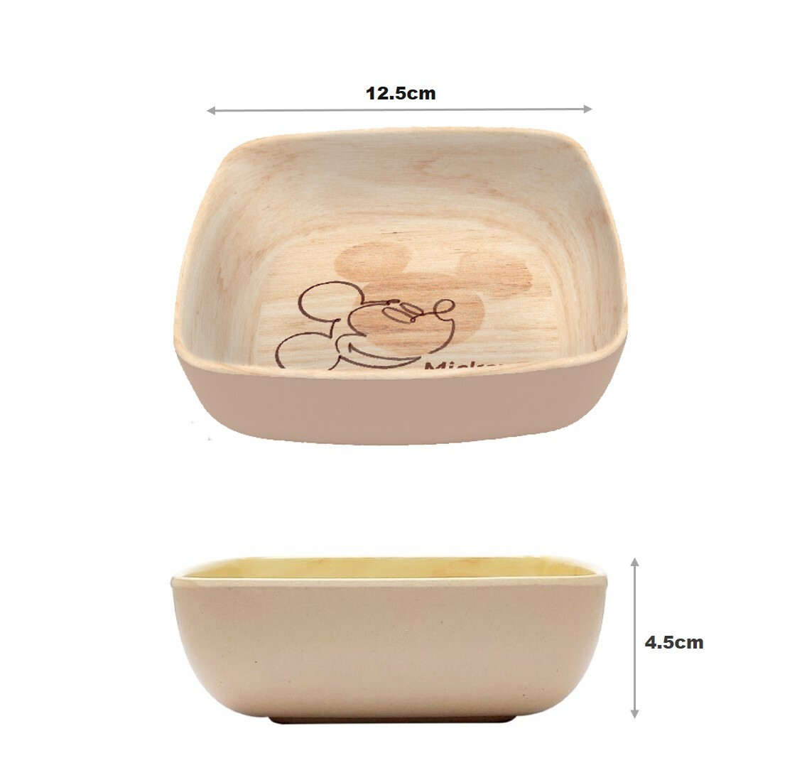 迪士尼米奇 - 竹纖維方形碗(5吋)