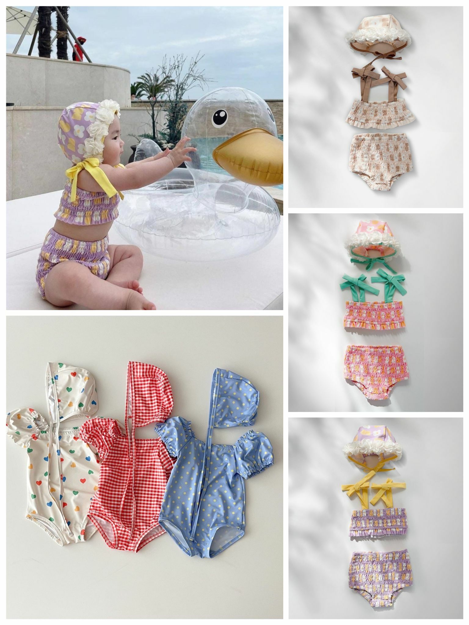 🔶💜新款韓式泳衣(附泳帽)🔆-2300676