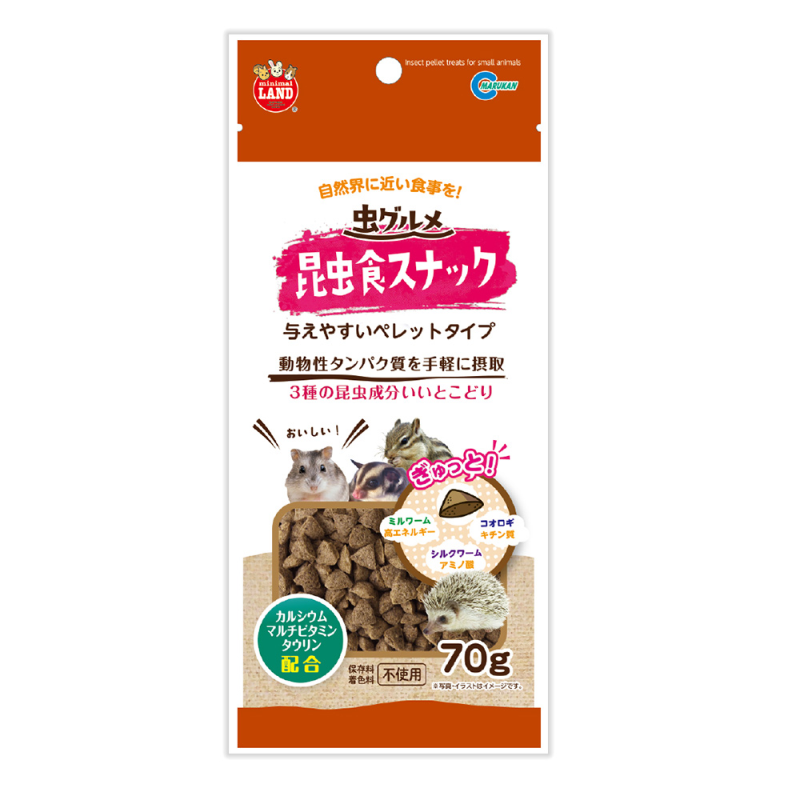 Marukan 小動物混合蟲粉粒 - 70g