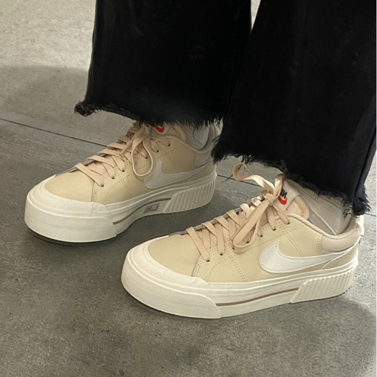 Nike Court Legacy Lift 蜂蜜奶茶 低筒 女鞋