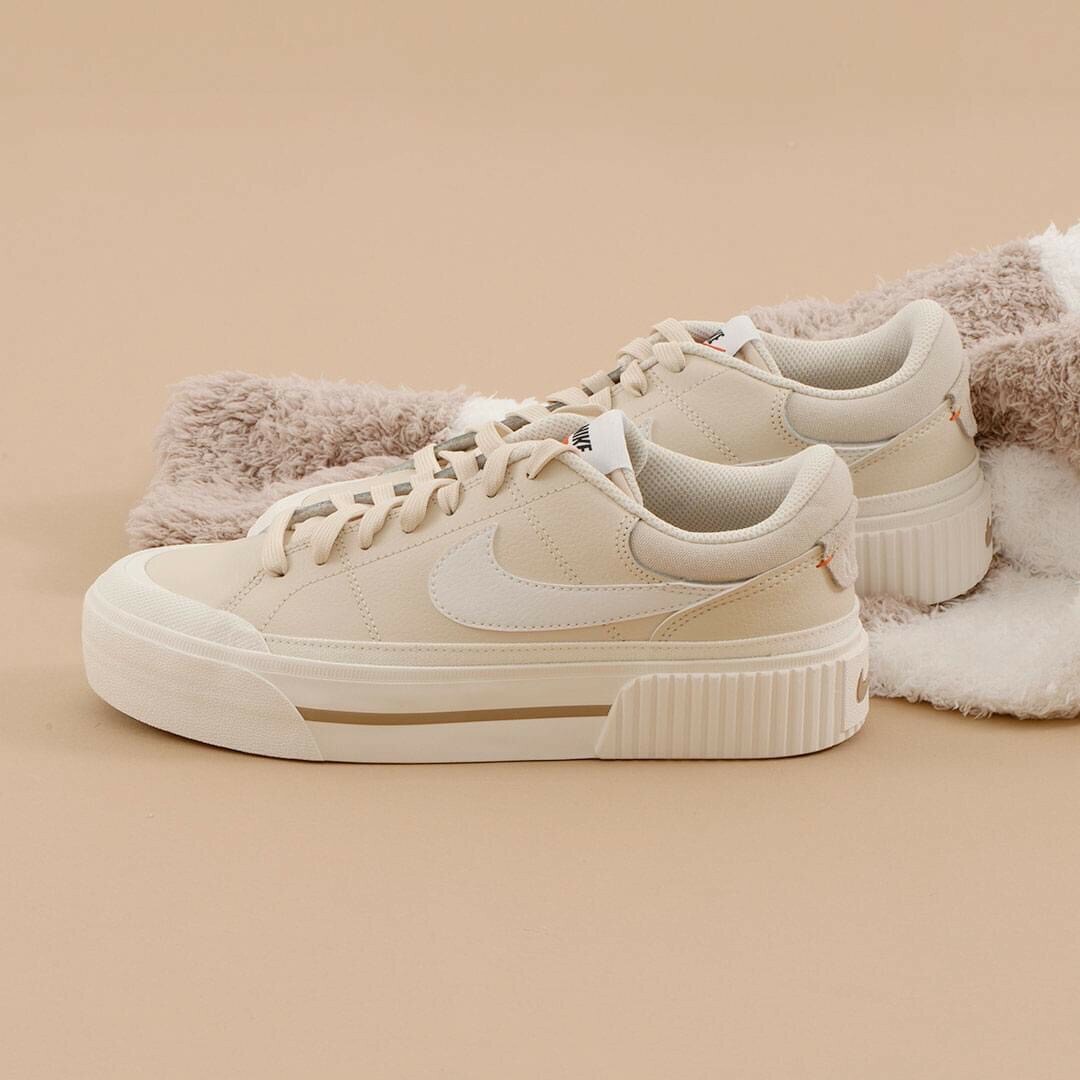 Nike Court Legacy Lift 蜂蜜奶茶 低筒 女鞋