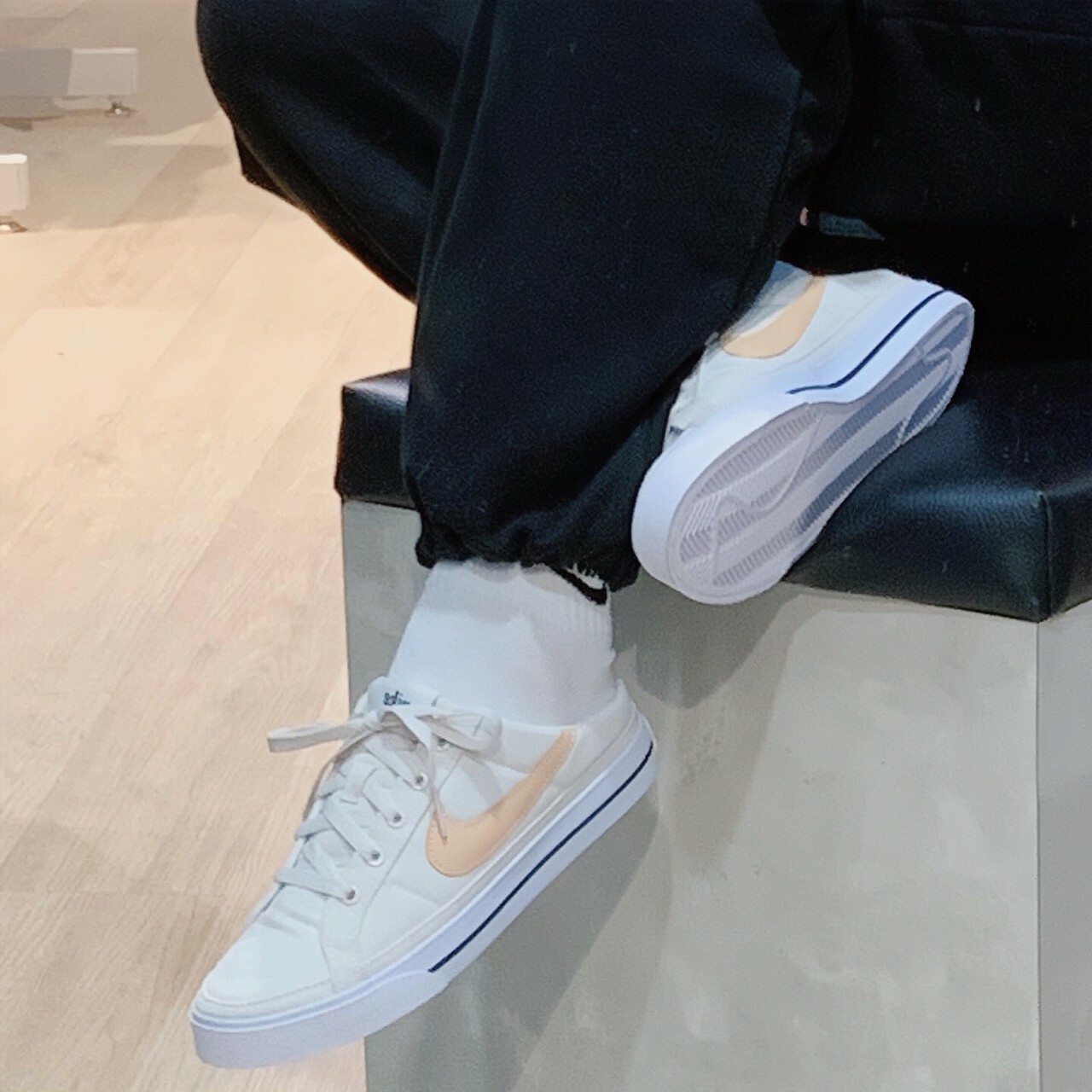 Nike Court Legacy 米黃色 杏色 板鞋 懶人鞋 女鞋