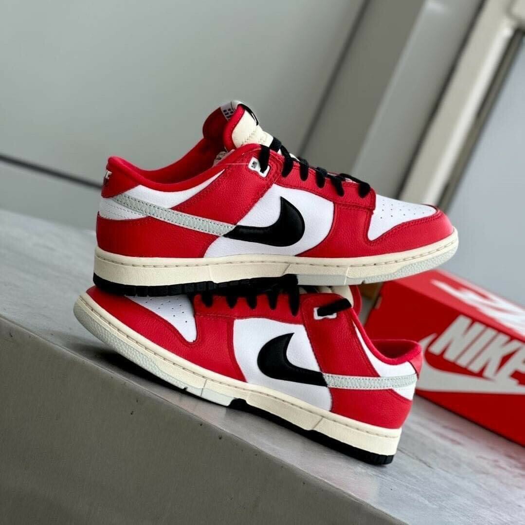 Nike Dunk Low "Chicago Split" 紅白 芝加哥 低筒板鞋 男鞋 DZ2536-600