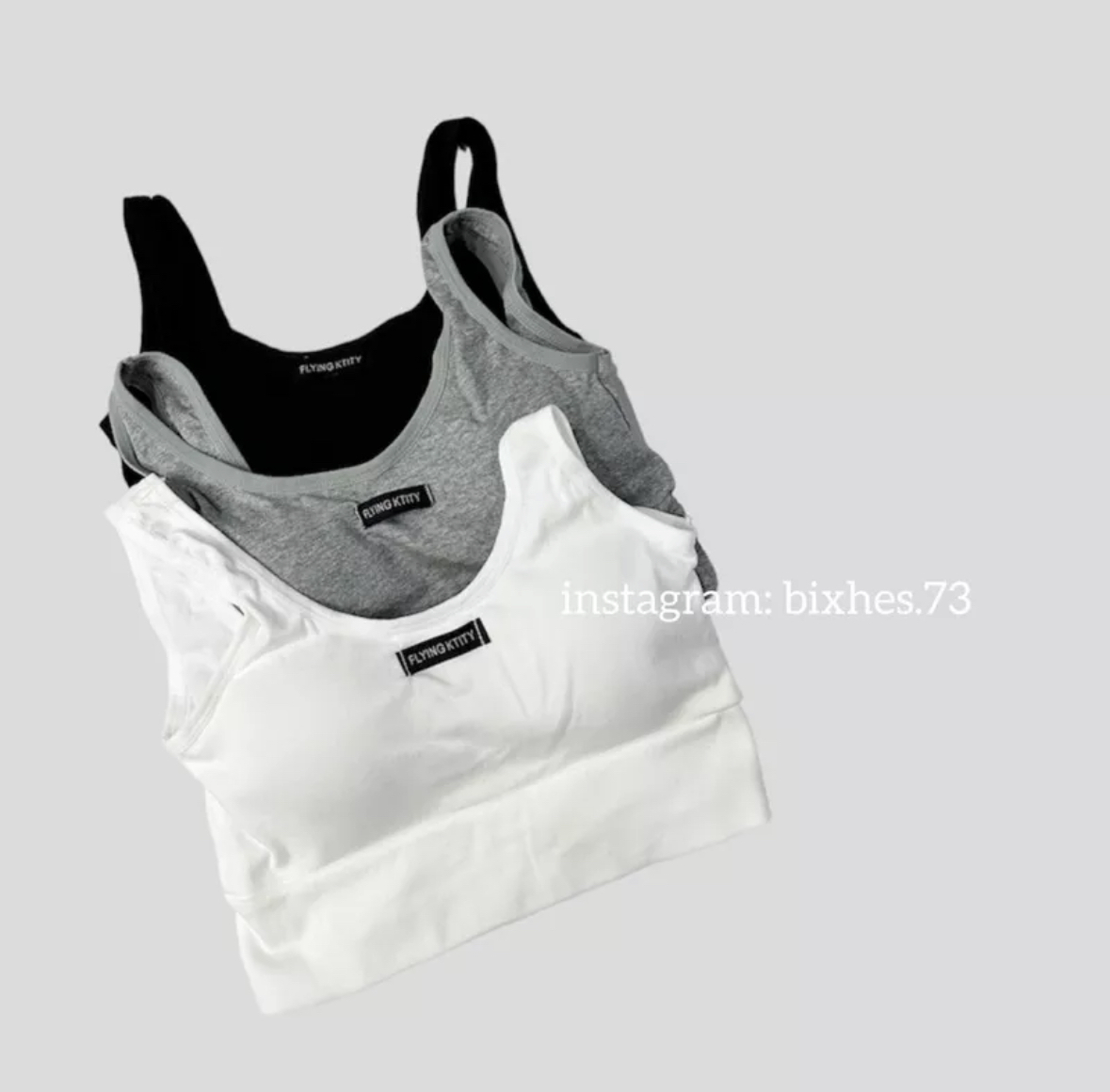 黑標帶墊運動背心(C00016)