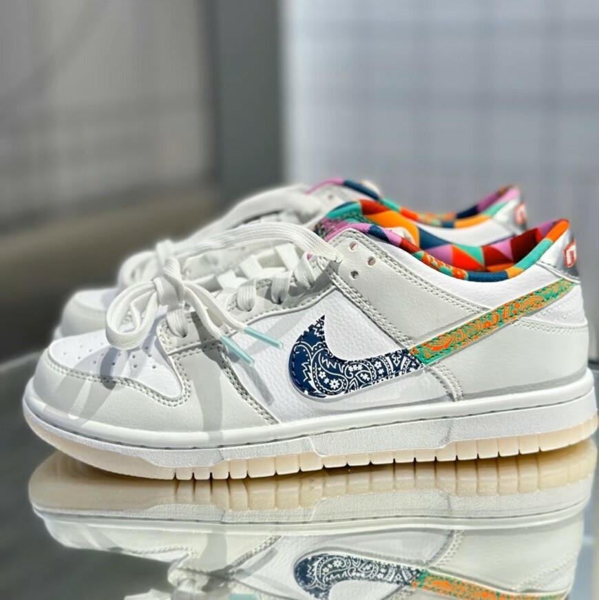 Nike Dunk Low GS Multi-Color Paisley 彩色米白 變形蟲 腰果花 女鞋