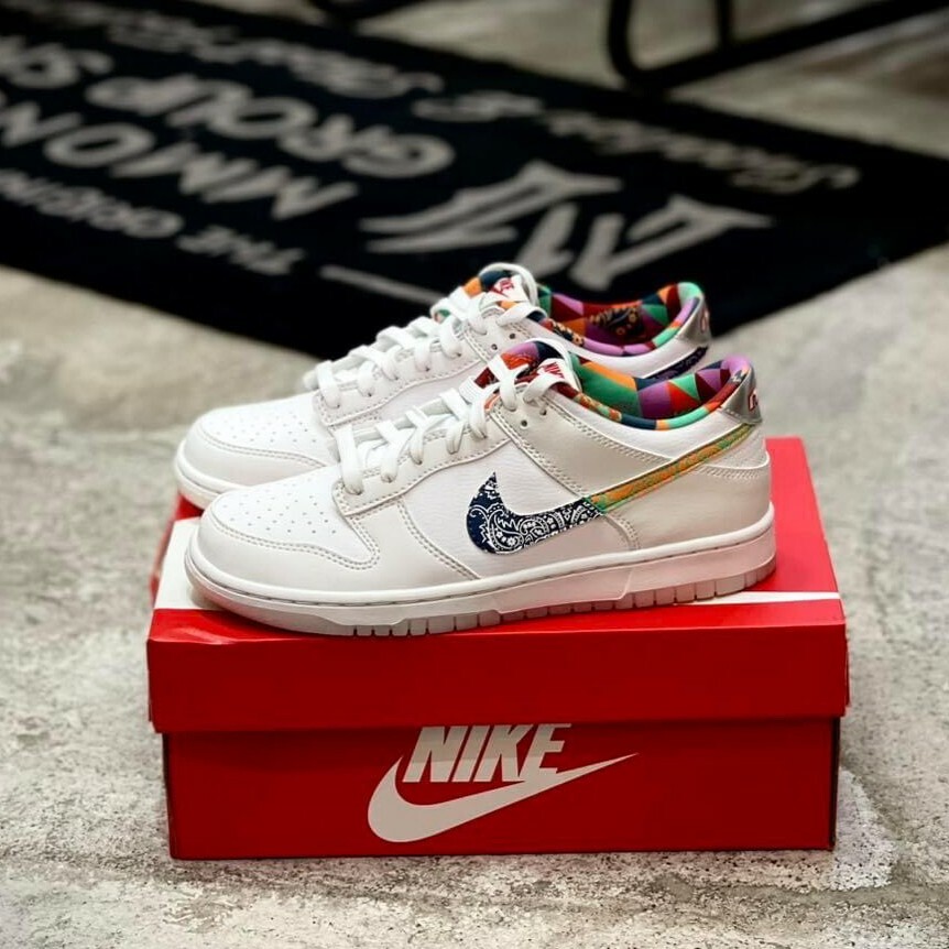 Nike Dunk Low GS Multi-Color Paisley 彩色米白 變形蟲 腰果花 女鞋