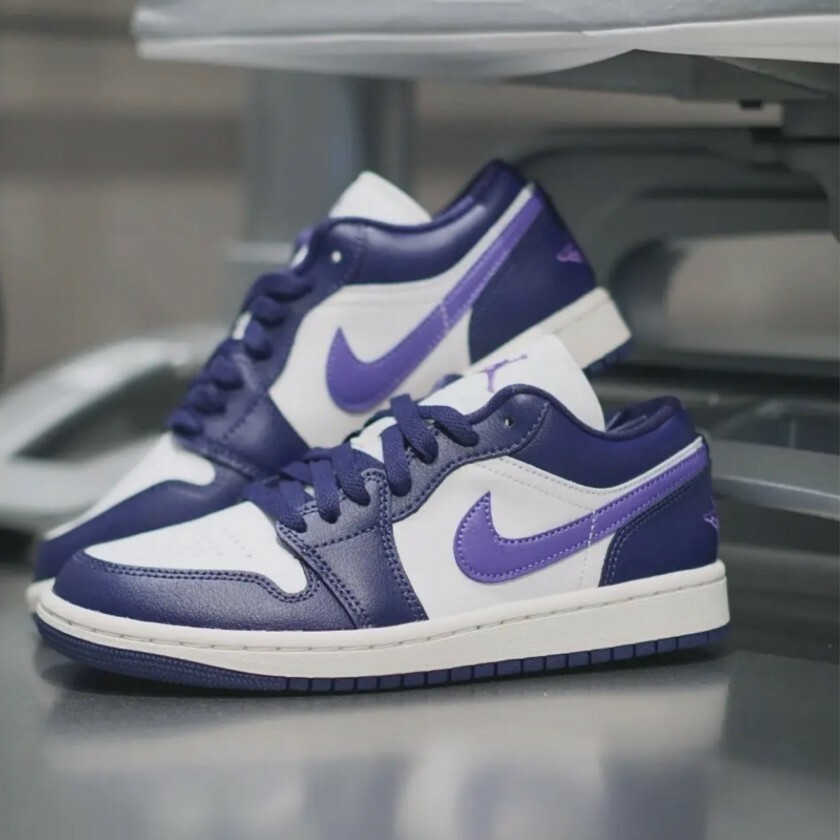 Nike Air Jordan 1 Low "Sky J Purple" 白紫 葡萄 復古籃球鞋 女鞋