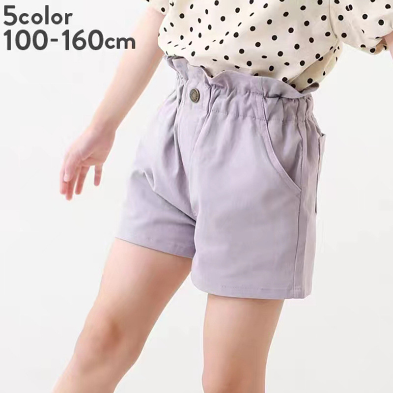 花苞高腰休閒短褲 5色 110-170cm