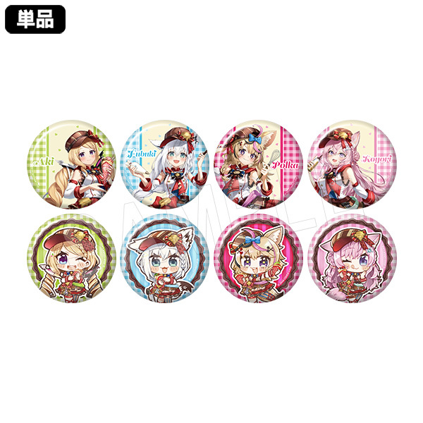 「最後1團」「官品代購」  Hololive x Marion Crepes 合作周邊 #4 襟章 白上 Aki 尾丸 博衣 🍎🌽🎪🧪