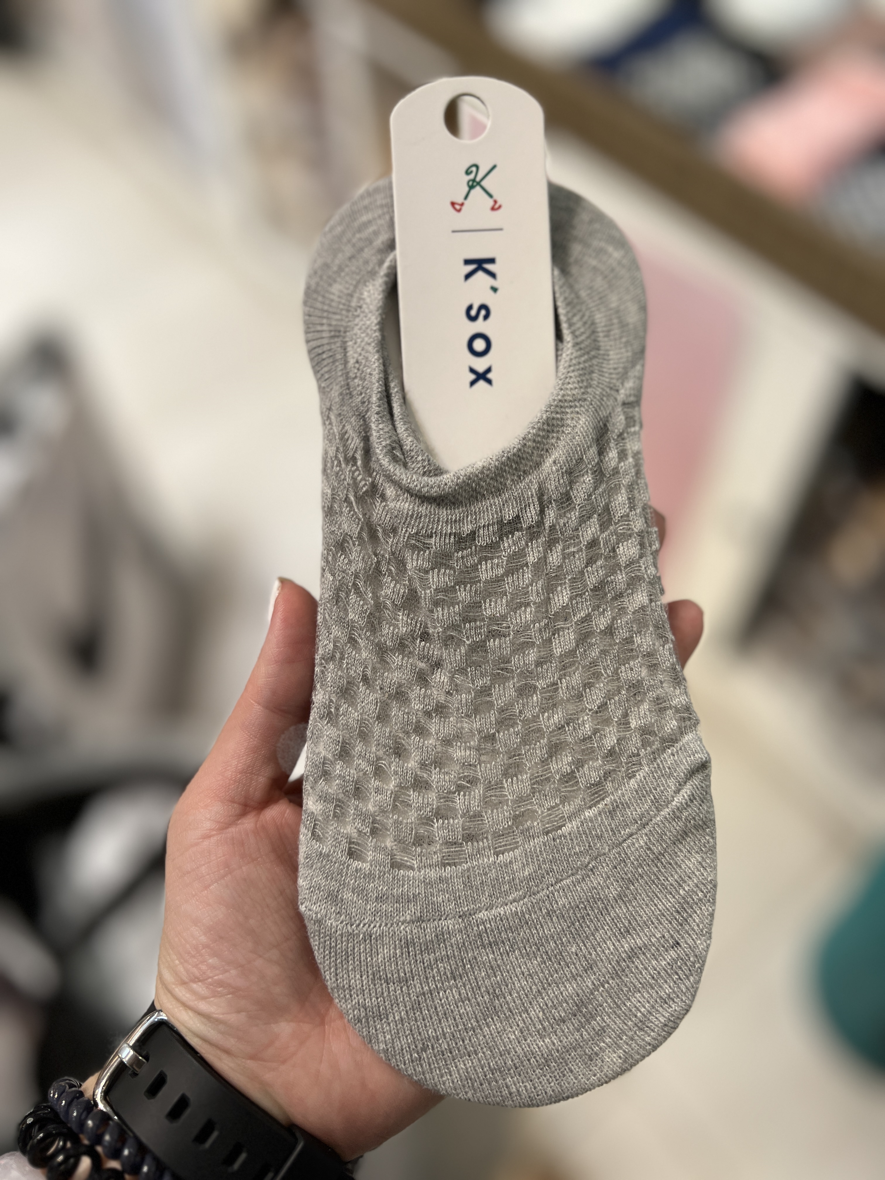 AS145 格仔紋襪仔