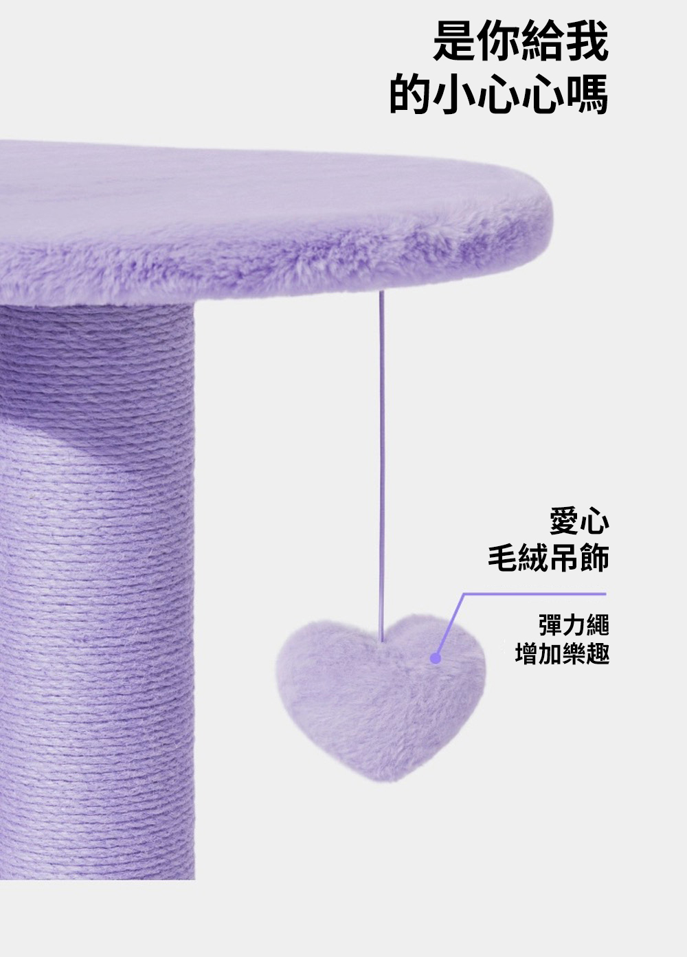 心動紫貓爬架