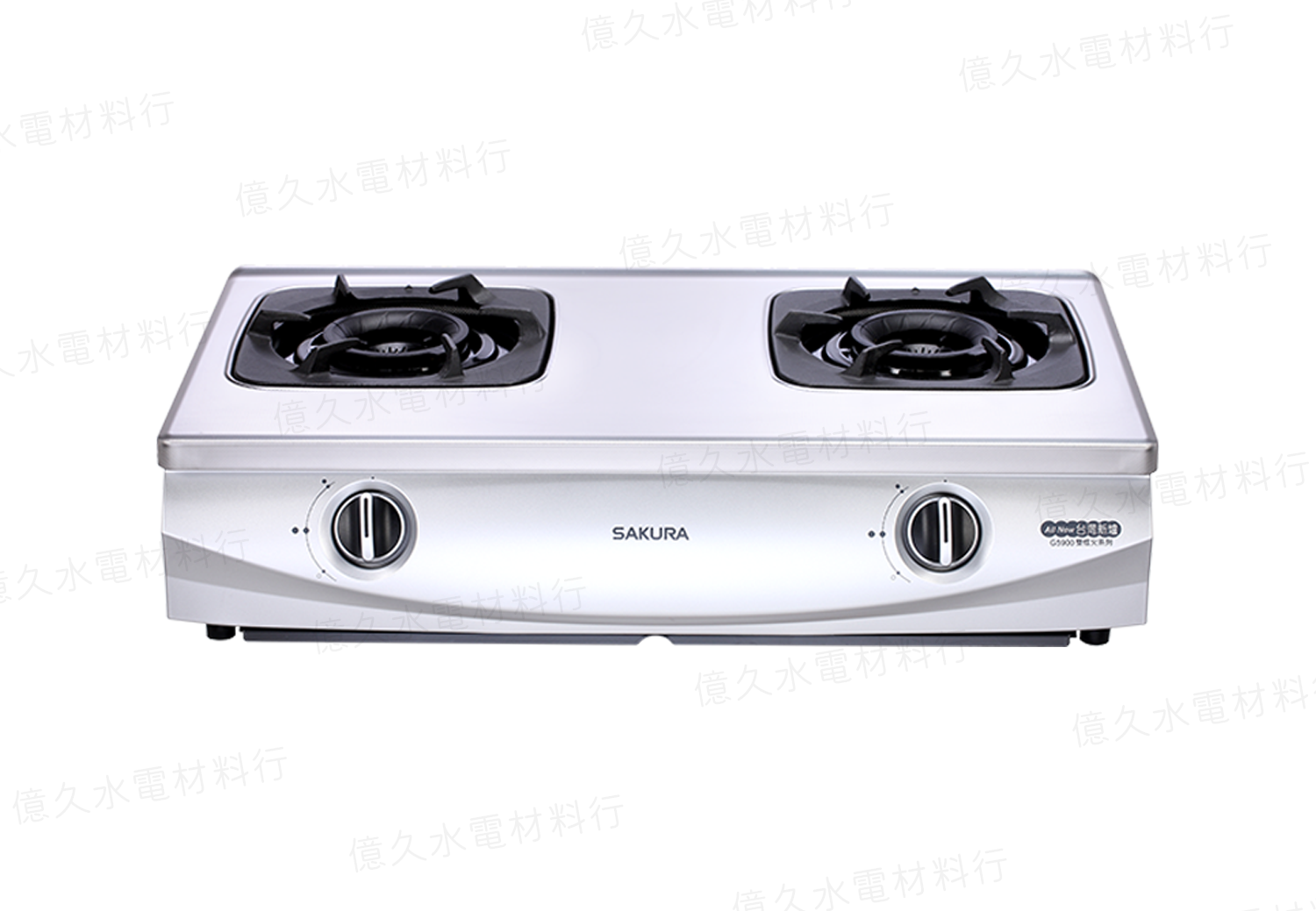 櫻花 瓦斯爐推薦型號 G5900 二口雙炫火台爐