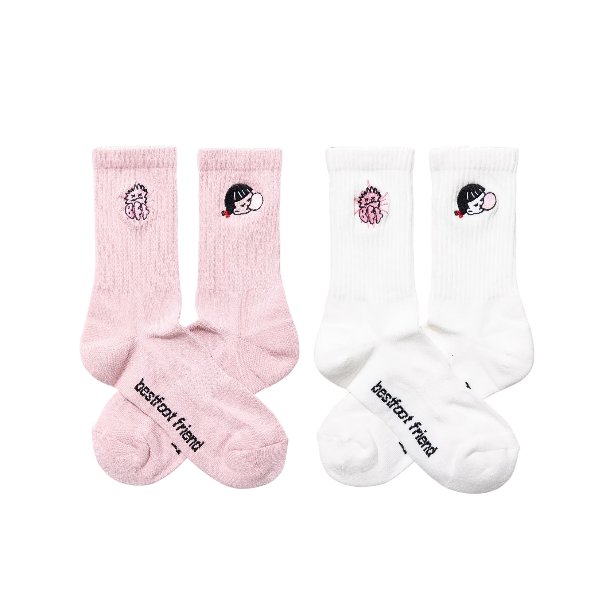 【車庫服飾】BEST FOOT FRIEND / BFF Bubble gum girl長襪