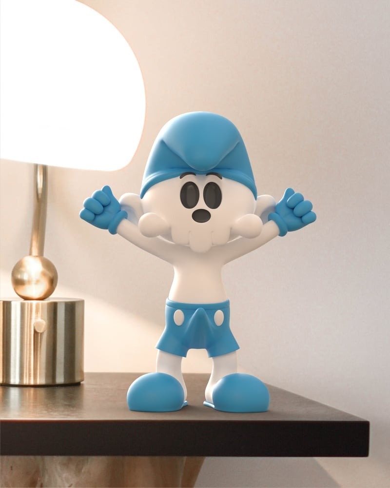 藝術家系列 晨勃骷髏小精靈 designed by Juce Gace (高約20cm)