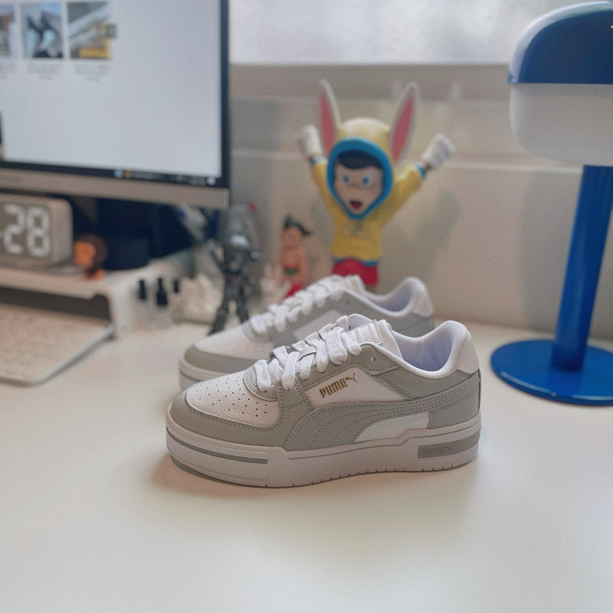 PUMA CA Pro Classic 灰白 白色 Dior 經典色 厚底 增高 休閒鞋 38019007