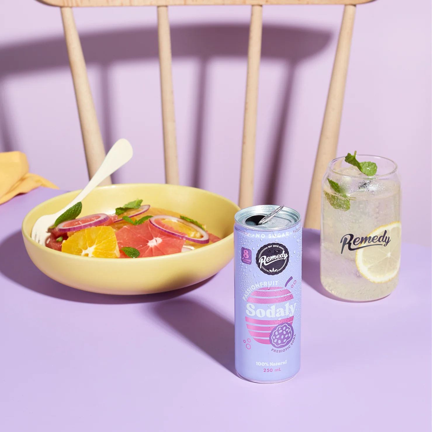 Remedy Drinks - 澳洲有機無糖益生菌梳打-熱情果味 250ml