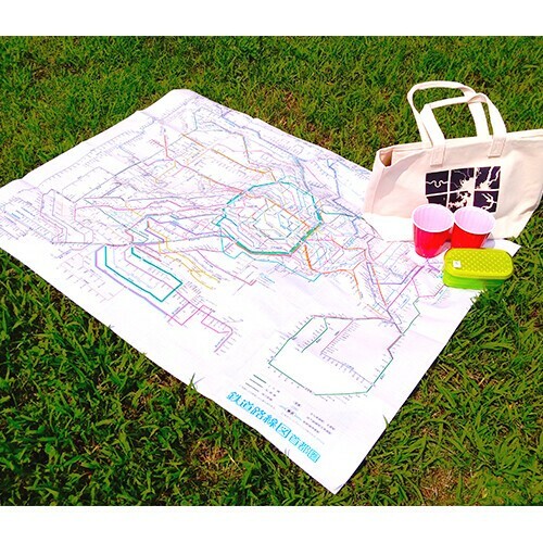 Tokyo Cart Graphic 鐵道圖野餐墊