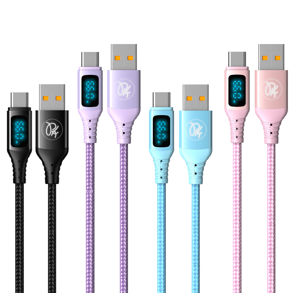 PICKOGEN 皮克全 Type-C充電線傳輸線快充線閃充線 VAW數顯 維納斯 1.2M