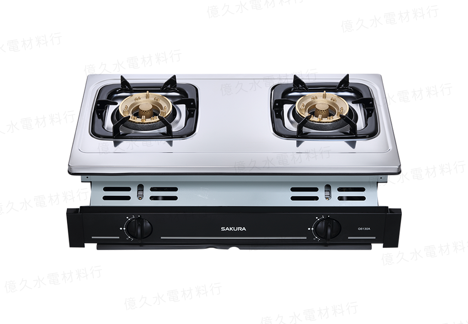 櫻花 瓦斯爐推薦型號 G6130A 二口安全爐