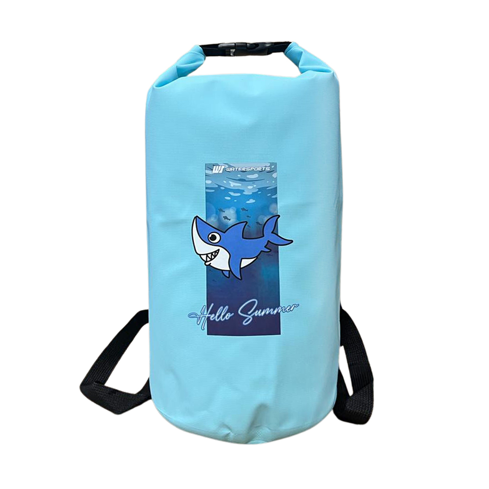 角色造型 PVC 雙肩帶防水包 10升 - 淺藍