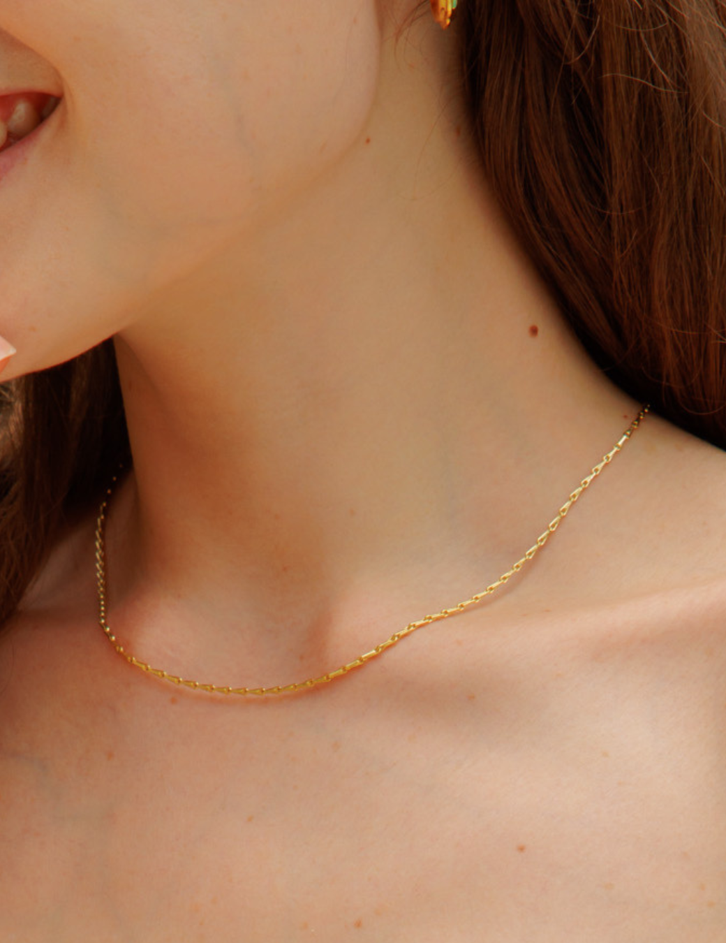 典雅造型水滴項鍊（金色）