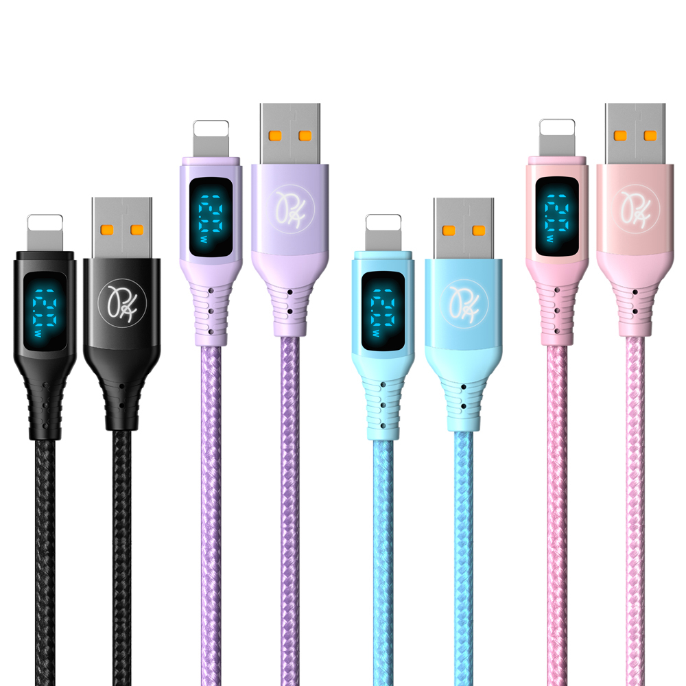 PICKOGEN 皮克全 Lightning/iPhone充電線傳輸線快充線 VAW數顯 維納斯 1.2M