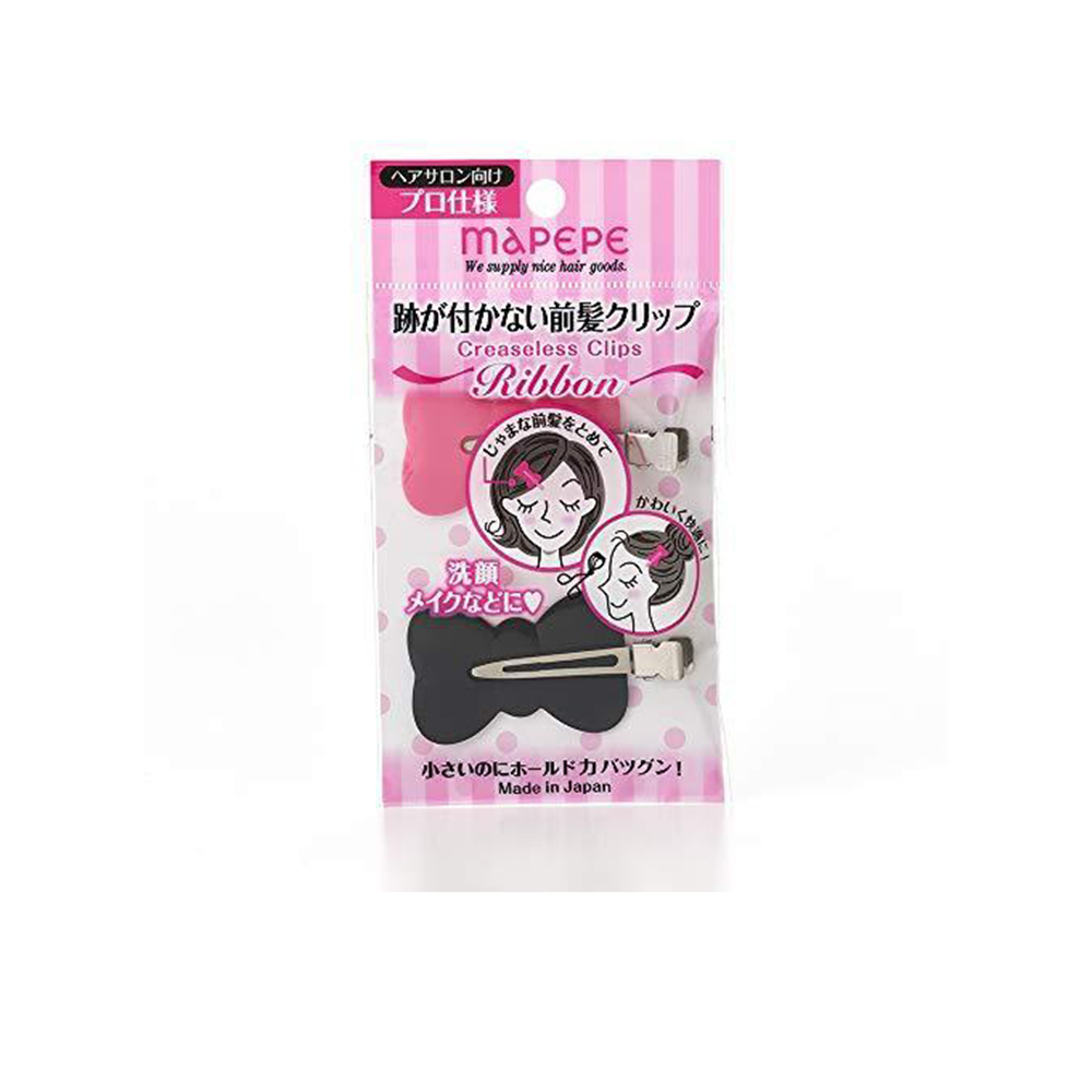 Mapepe 無痕系前髮夾(蝴蝶) 2入 日本製