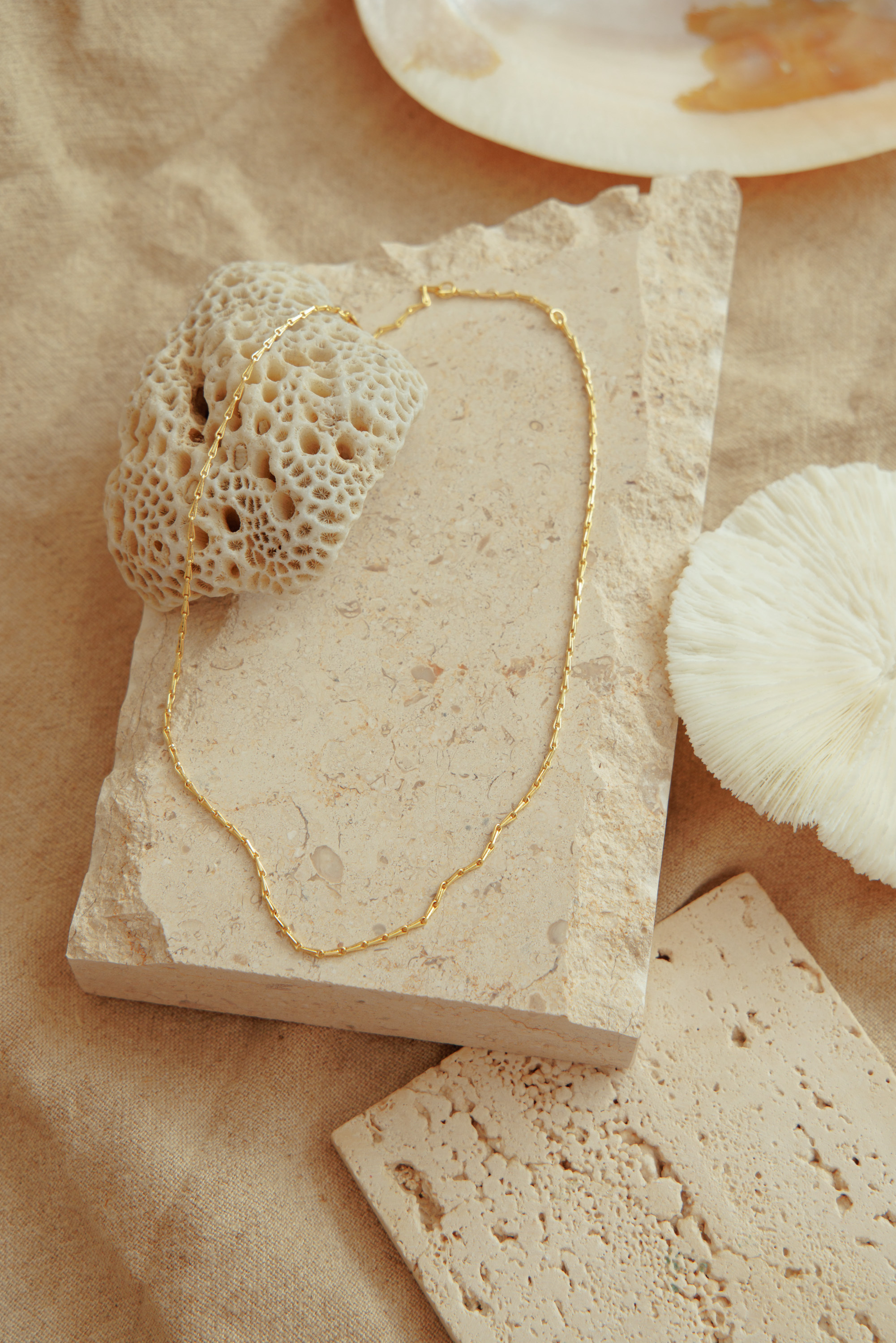 典雅造型水滴項鍊（金色）