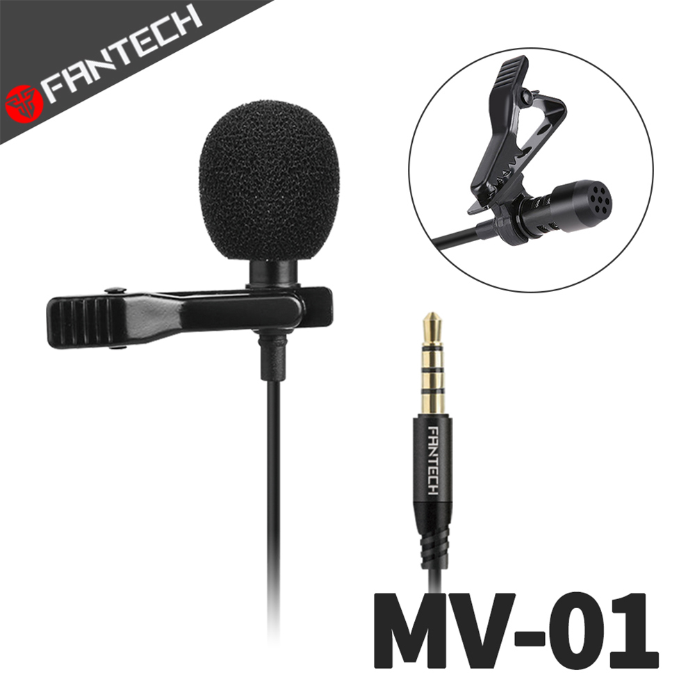 FANTECH MV-01 全指向領夾式麥克風 輕鬆直播神器