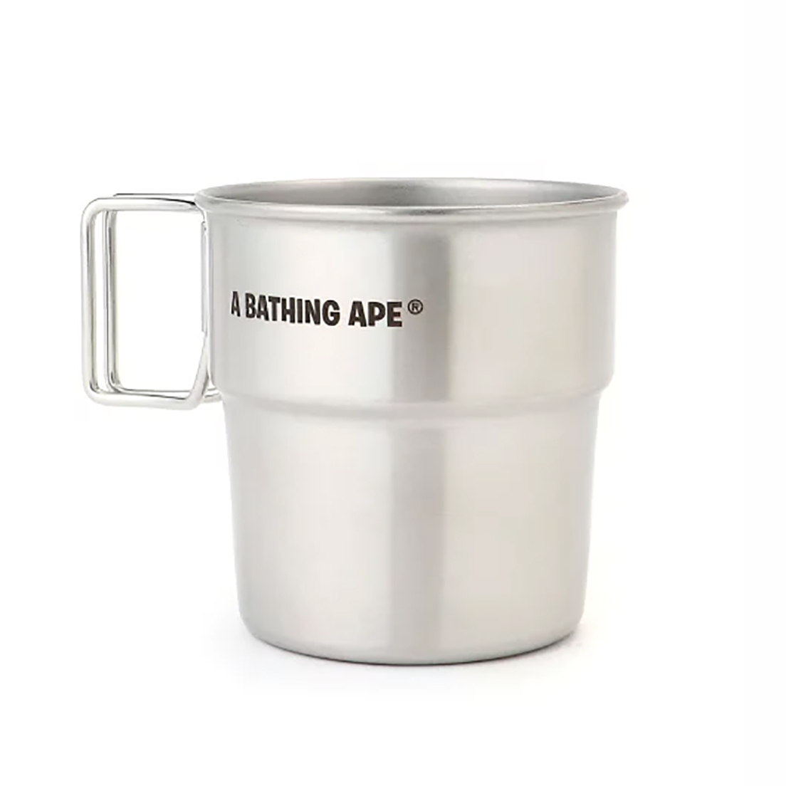 A BATHING APE LASER 300ML LASER-ENGRAVED STACKING MUG 可摺疊手把 雷雕LOGO 不鏽鋼馬克杯 咖啡杯-1J20193006