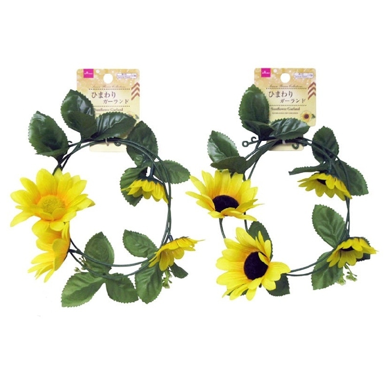 仿真裝飾植物/向日葵花環