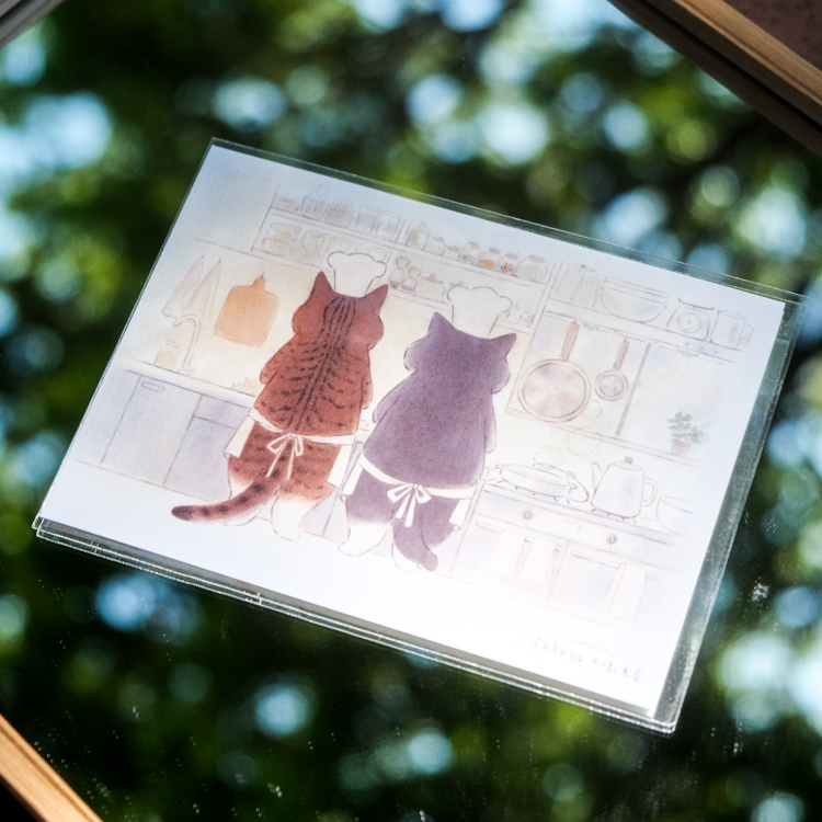 補補貓‧大衛煮愛｜明信片｜療癒廚房