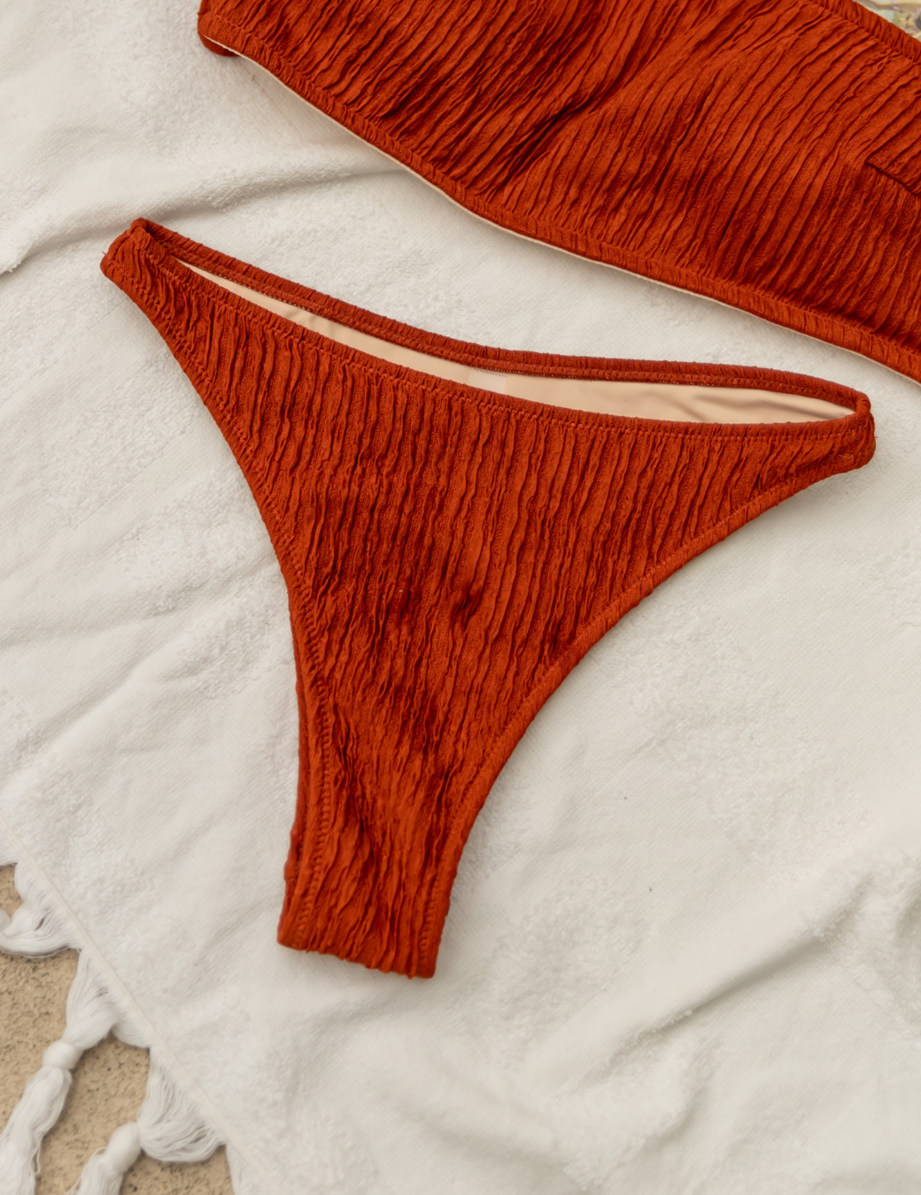 基礎百搭高衩泳褲（勃根地酒紅/4尺寸）