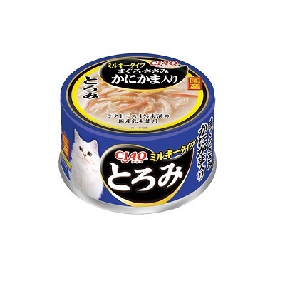 CIAO 罐頭 白湯吞拿魚+雞肉+蟹棒味 80g A-112【原箱24 罐】