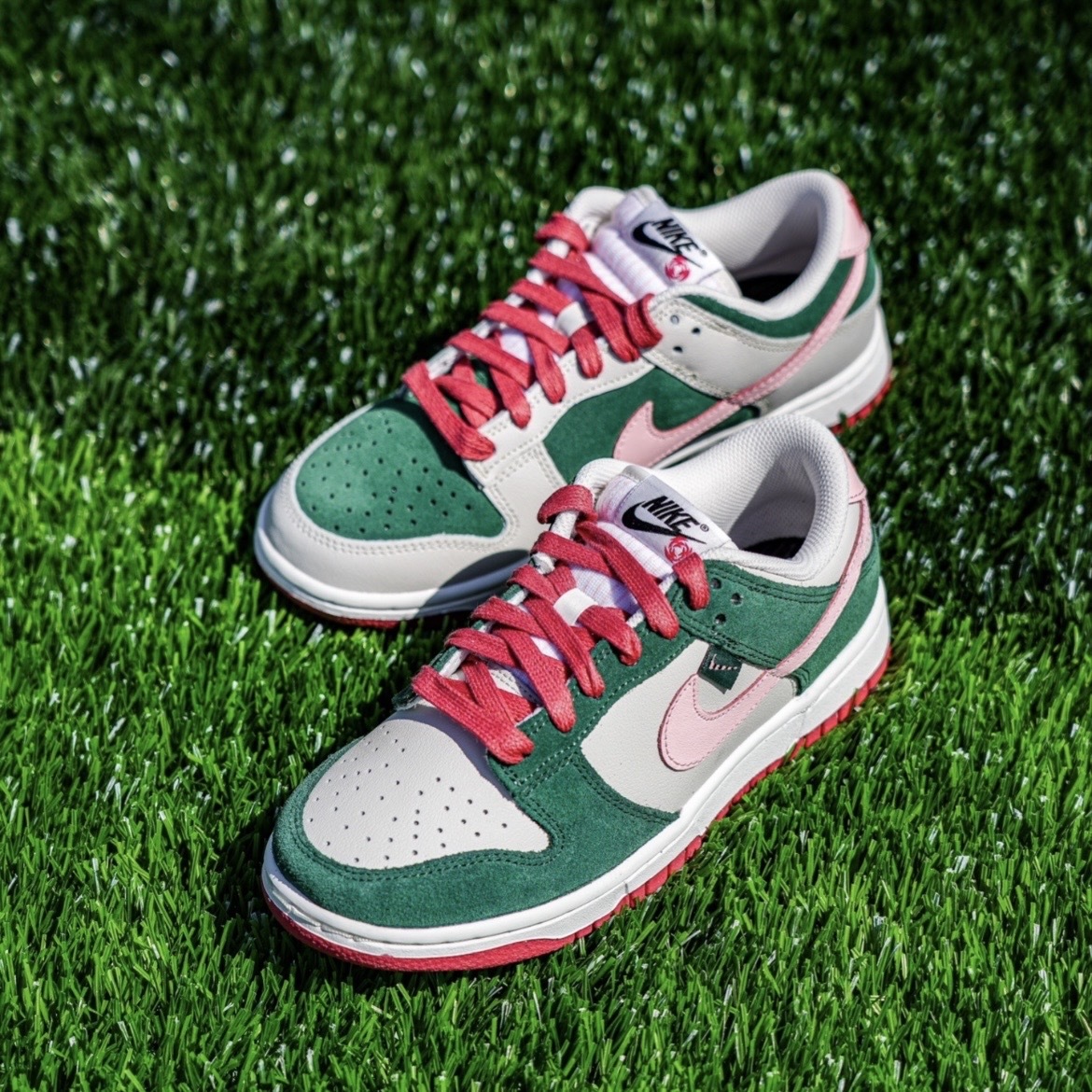 NIKE DUNK LOW 鏗鏘玫瑰 鴛鴦西瓜 粉綠 異色 FN8923-061