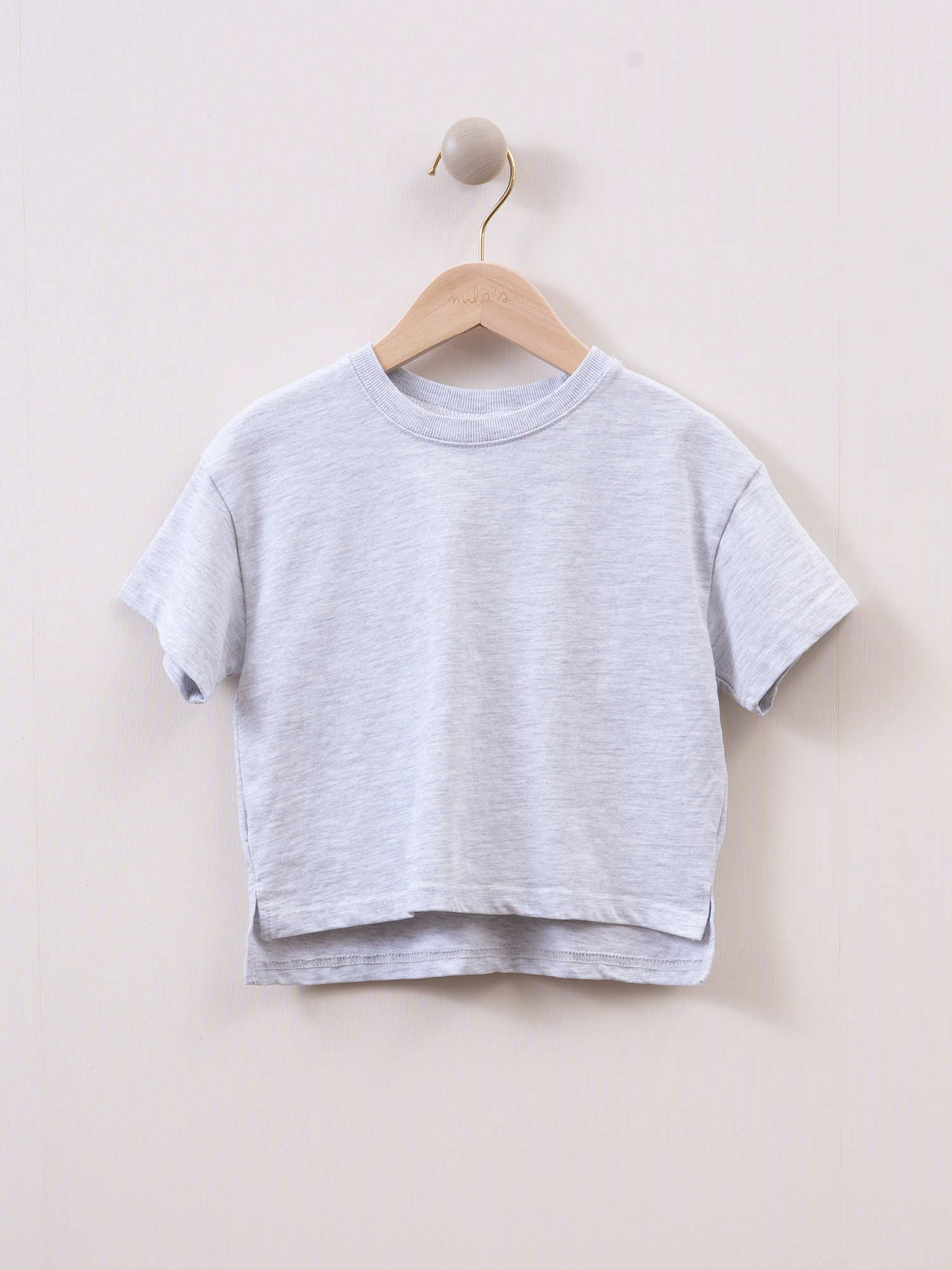 mila's 圓領純棉T恤