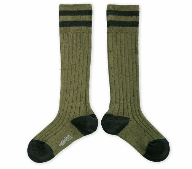 COLLEGIEN 運動羅紋長襪Noa -Olive du Lubéron橄欖綠