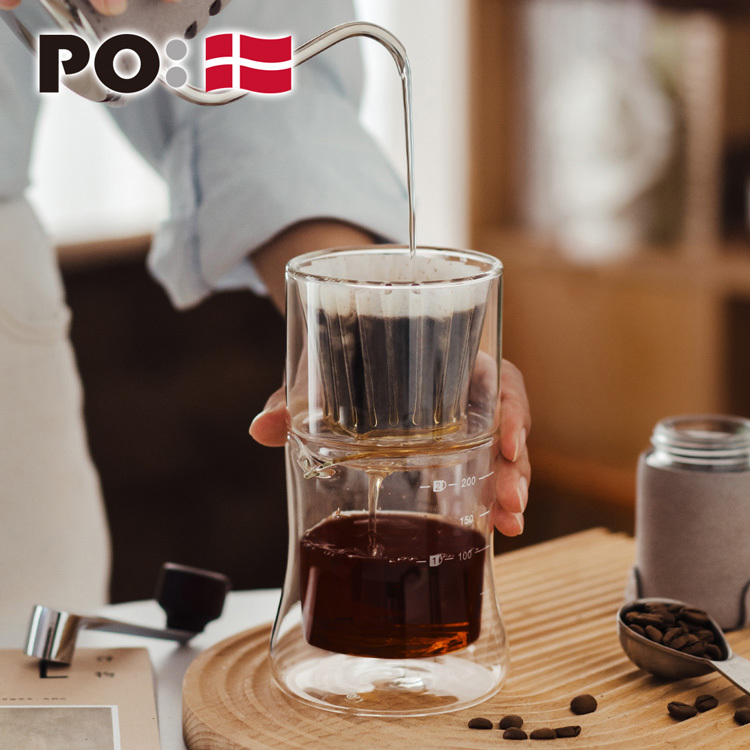 PO: 丹麥雙層玻璃手沖咖啡濾杯組