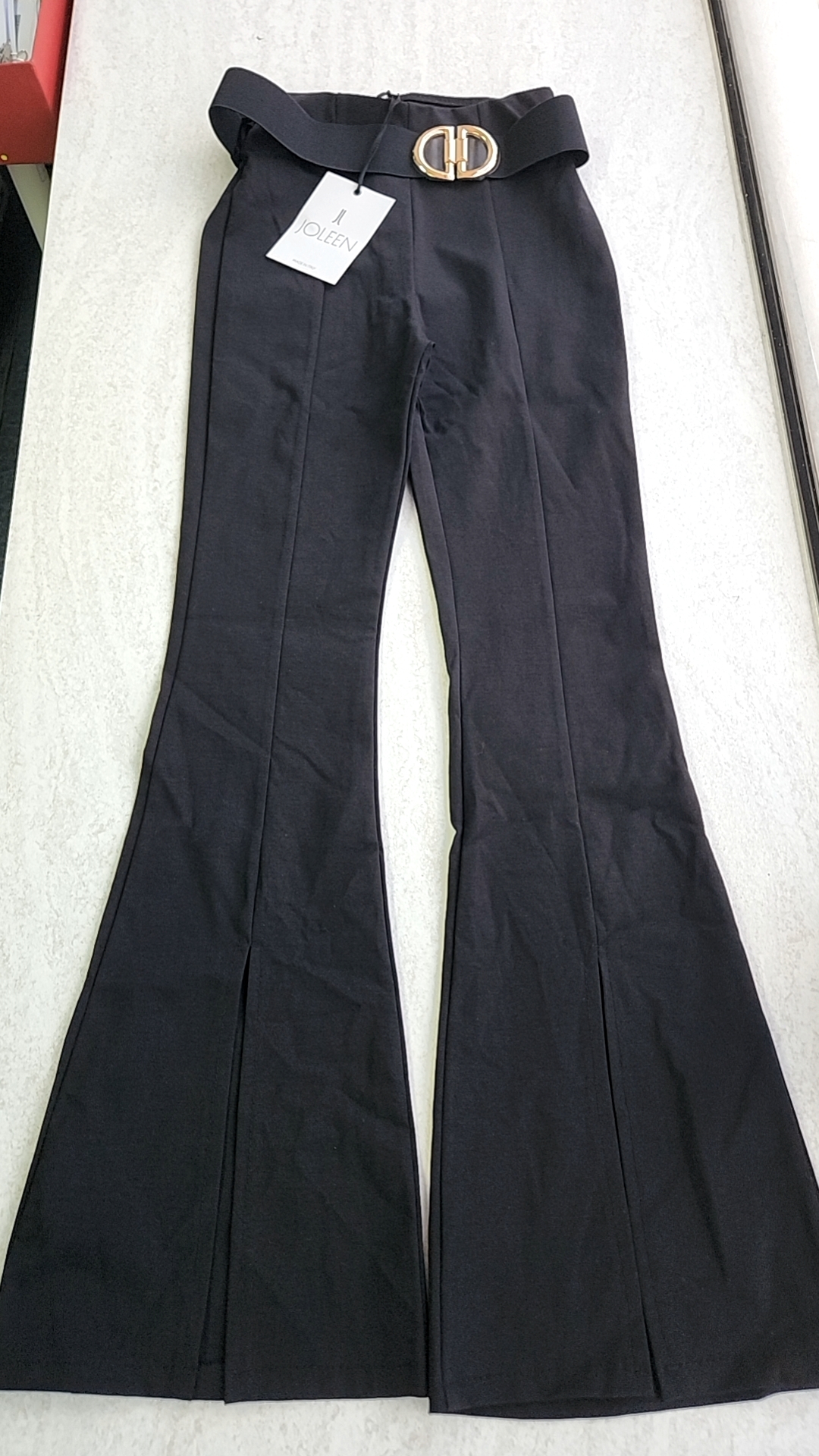 Joleen 黑色喇叭前义褲23020190020009 - T.