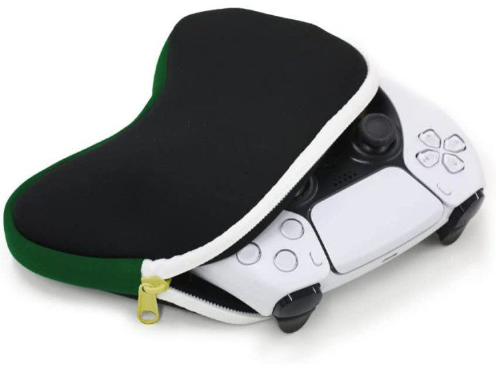 Columbus Circle 手把收納軟布包 黑&綠&白 CC-MLCSP-GW